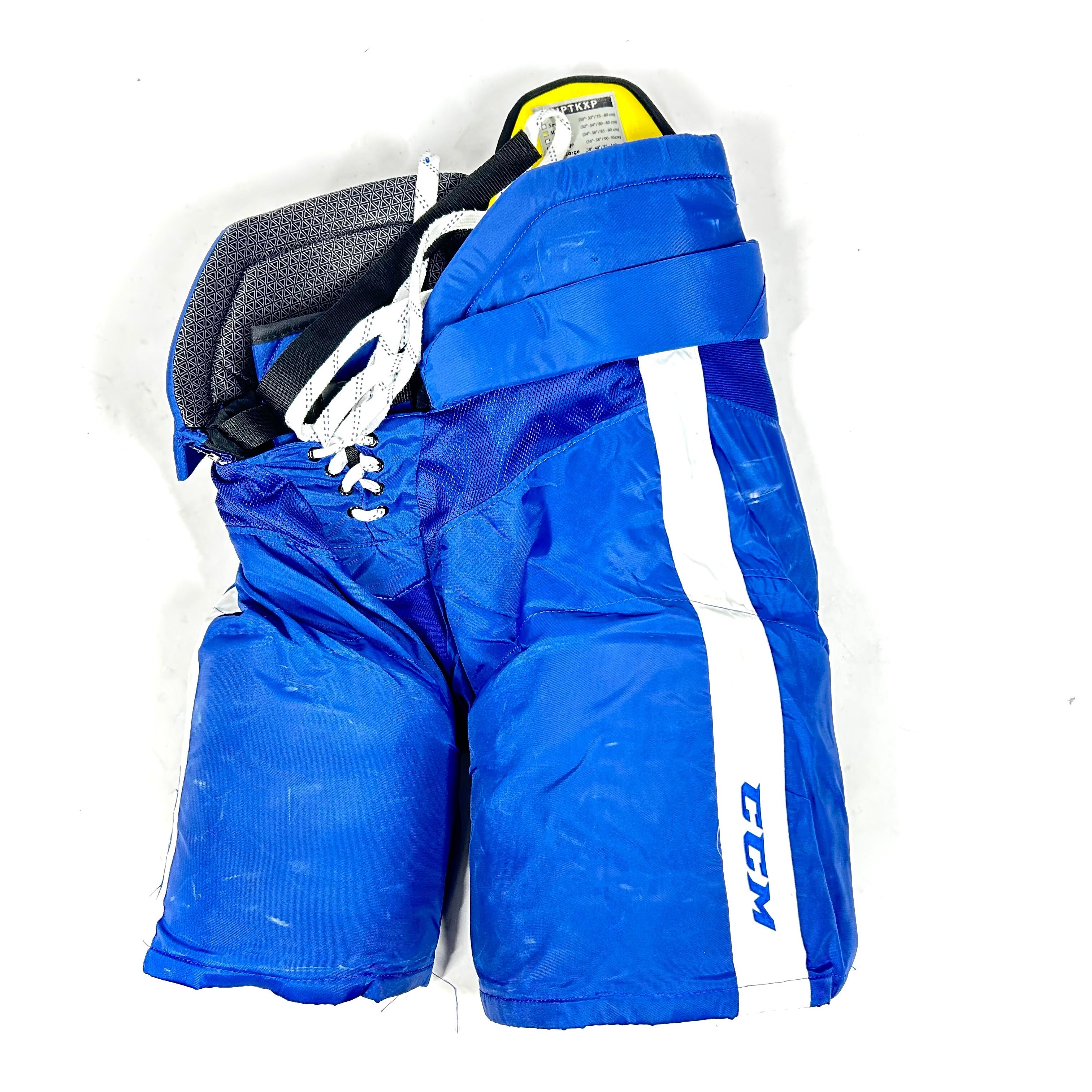 CCM HPTKXP - Pantalon d'occasion NHL Pro Stock - Maple Leafs de Toronto (bleu)